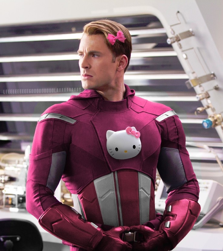 #NAME Marvel and DC Superheroes Trade Masculine Costumes For Hello Kitty fied Super Suits