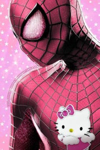 #NAME Marvel and DC Superheroes Trade Masculine Costumes For Hello Kitty fied Super Suits