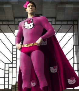 #NAME Marvel and DC Superheroes Trade Masculine Costumes For Hello Kitty fied Super Suits