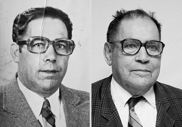 #NAME Before and After Portraits Reveal the Effects of Time and Aging