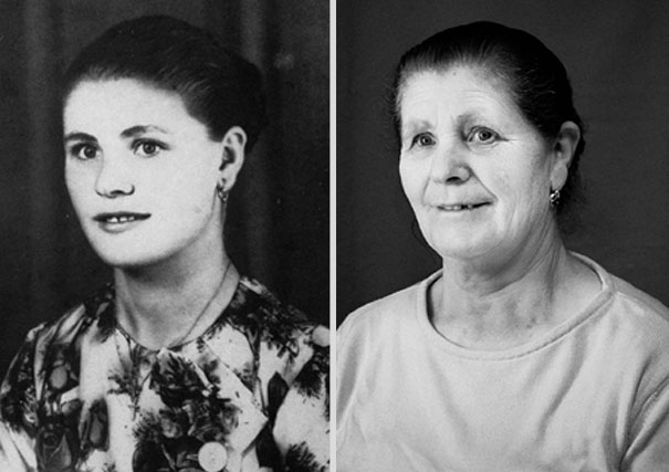 #NAME Before and After Portraits Reveal the Effects of Time and Aging