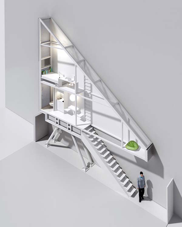 A Hidden house in between two Buildings?! This is Crazy yet innovative!