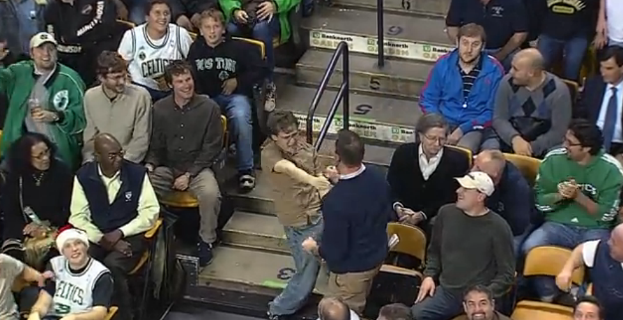 The camera spotted him, and he gave the crowd a performance they will never forget.